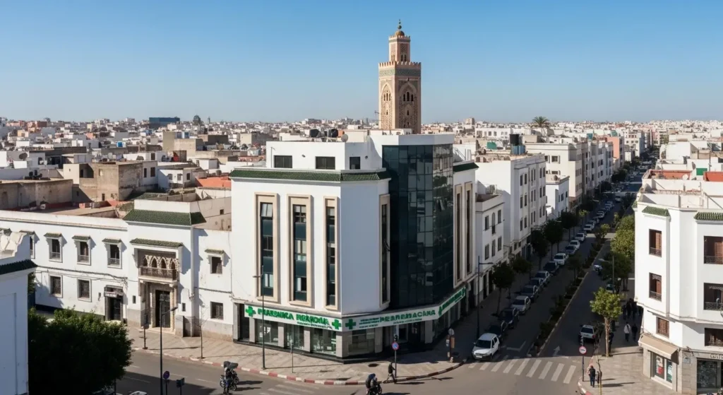 Cabinet de kinésithérapie dans une ville marocaine